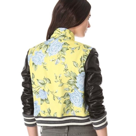 Rag & Bone Cambridge floral-print leather bomber - Picture 3 of 5